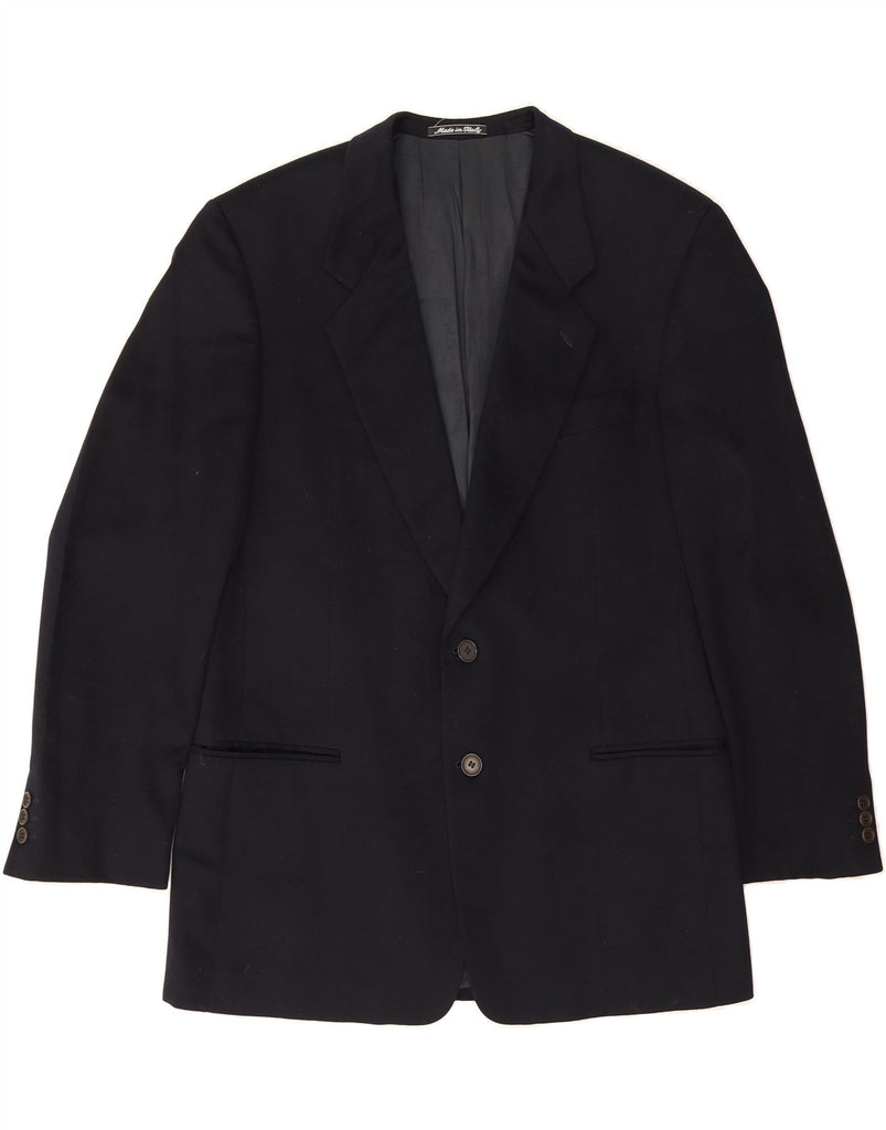 GIORGIO ARMANI Mens 2 Button Blazer Jacket UK 42 XL Navy Blue Cashmere Vintage Giorgio Armani and Second-Hand Giorgio Armani from Messina Hembry 