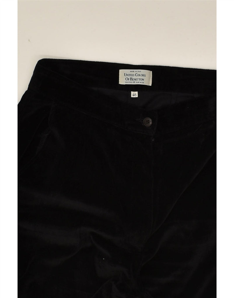 BENETTON Womens Tapered Chino Trousers IT 46 Large W30 L28 Black Cotton | Vintage Benetton | Thrift | Second-Hand Benetton | Used Clothing | Messina Hembry 