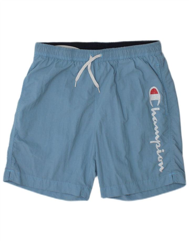 Champion Boys Graphic Swimming Shorts 15-16 Years 2XL Blue Polyamide