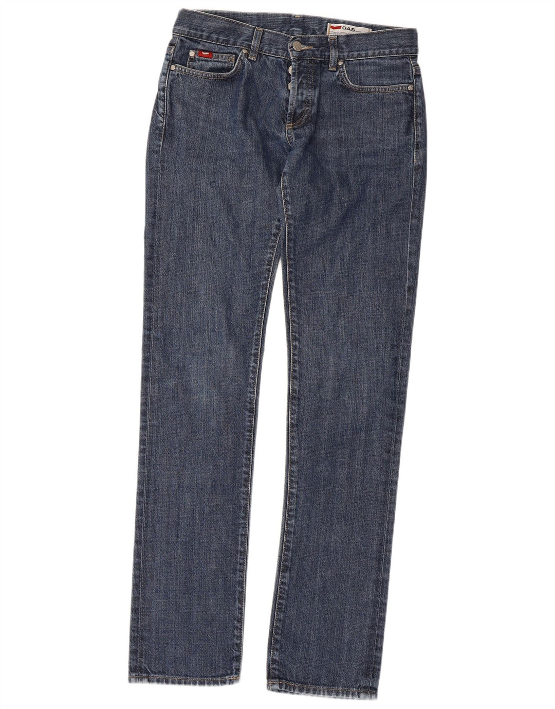 GAS Womens Slim Jeans W28 L34 Blue Cotton
