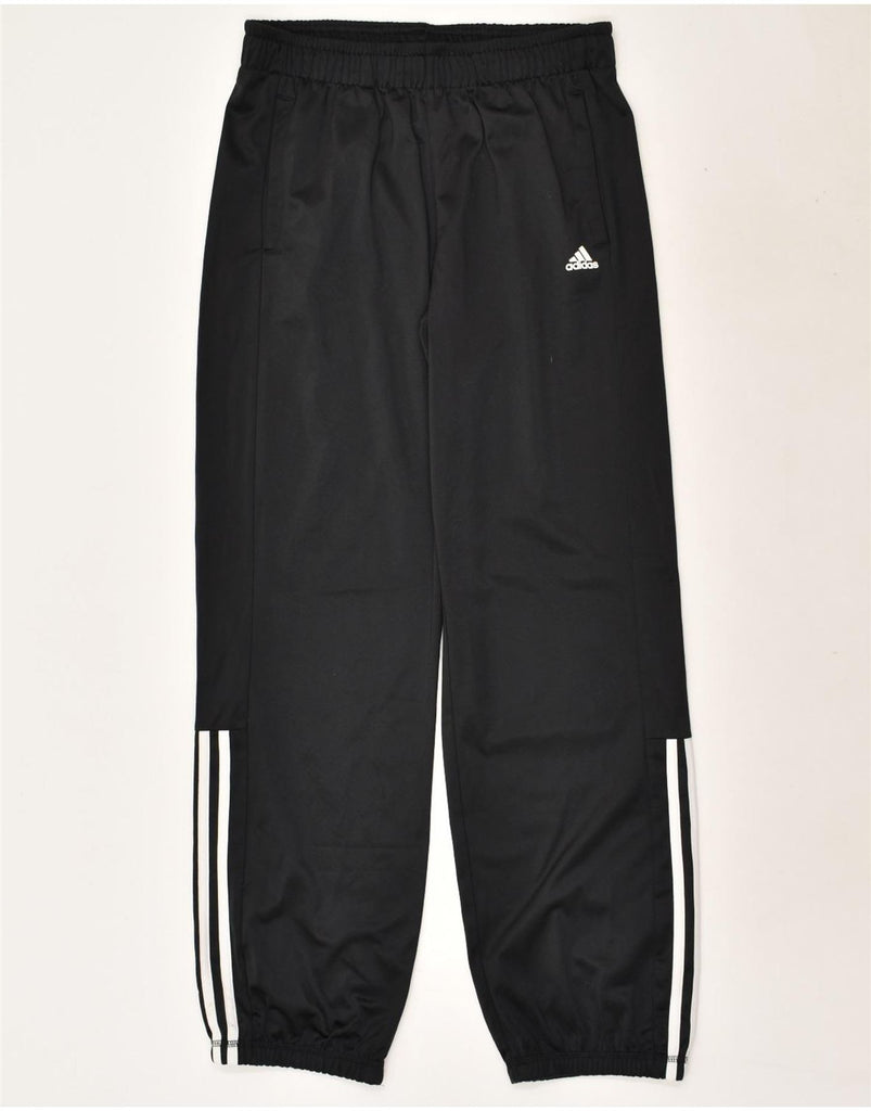 ADIDAS Boys Tracksuit Trousers 15-16 Years Black Polyester | Vintage Adidas | Thrift | Second-Hand Adidas | Used Clothing | Messina Hembry 