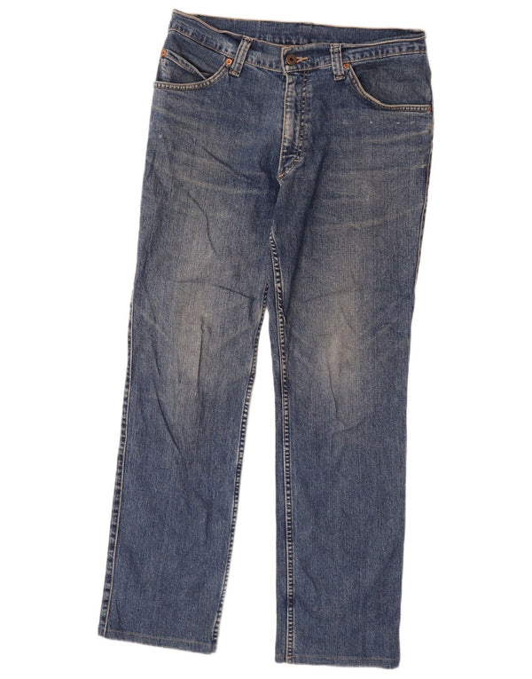 Mustang Mens Tramper Straight Jeans W34 L29 Blue Cotton