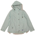 Joules Womens Hooded Rain Jacket UK 8 Small Turquoise Polyester