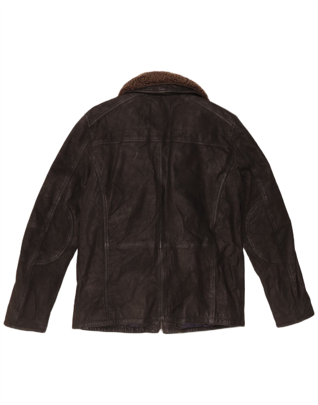 Vintage Mens Leather Jacket UK 40 Large Black