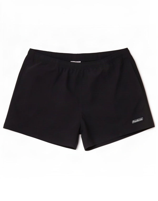 Reebok Womens Sport Shorts UK 16 Large Navy Blue Polyester