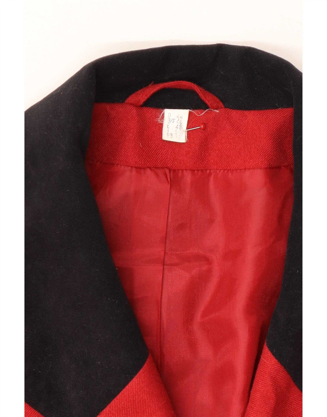 Vintage Womens Double Breasted Oversized Blazer Jacket UK 18 XL Red Wool