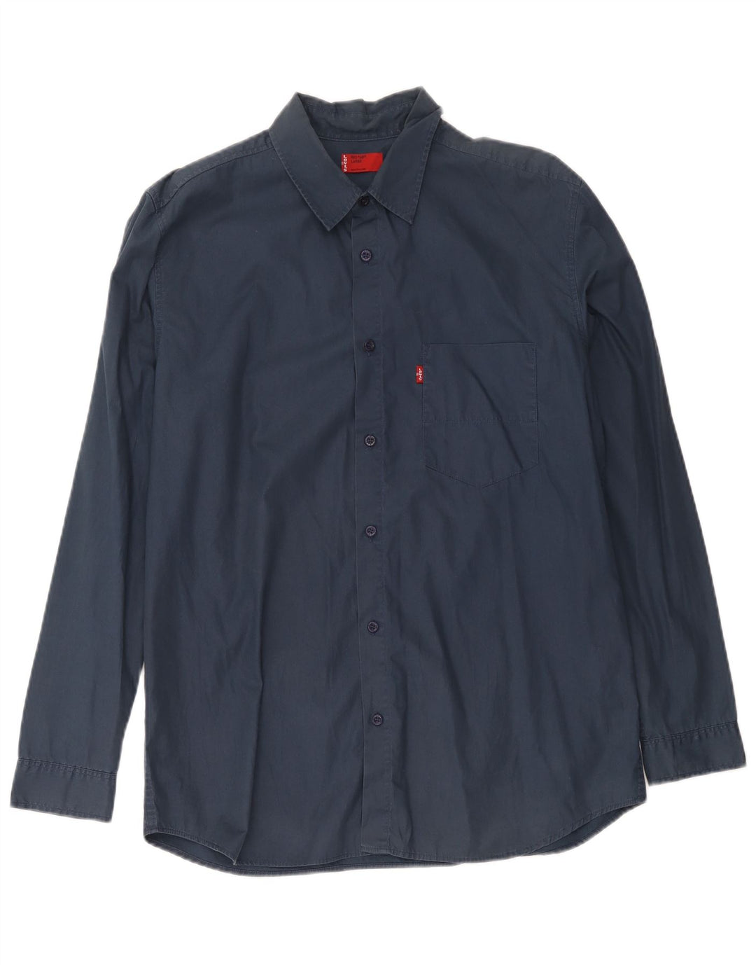 Levi's Mens Shirt Large Navy Blue Cotton