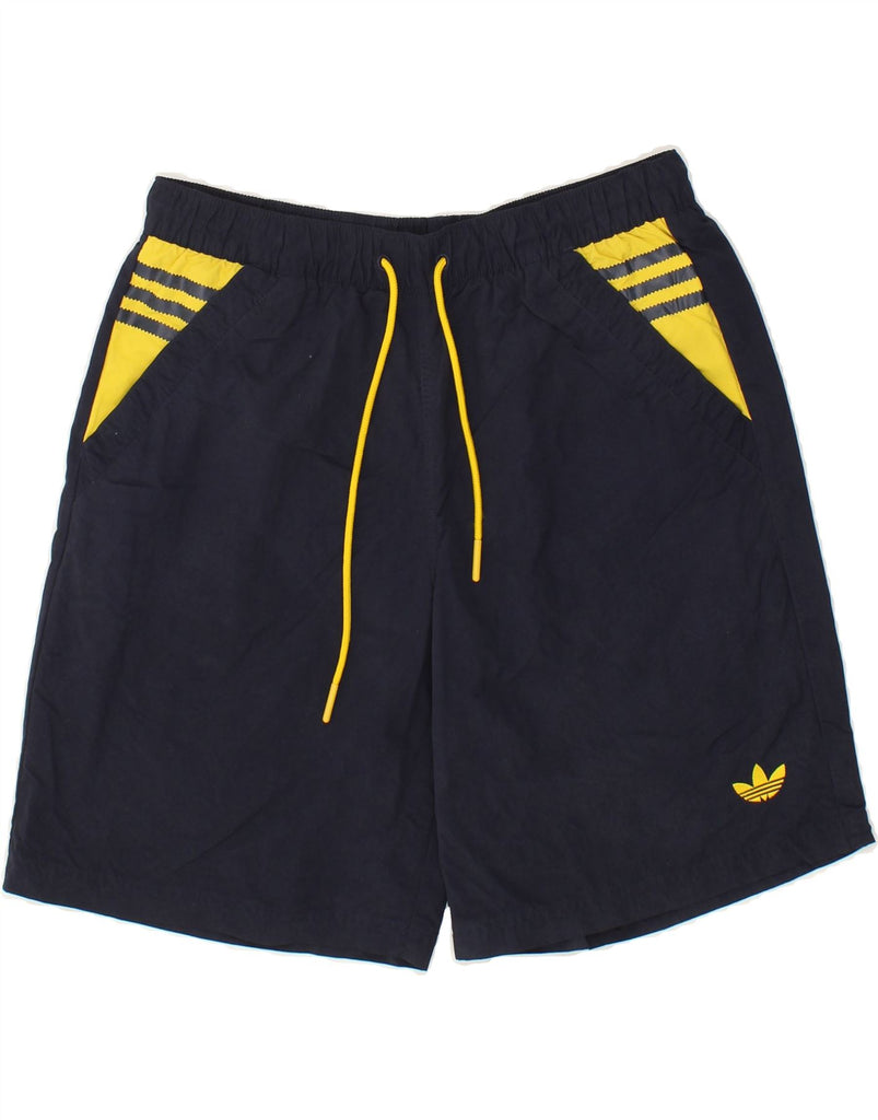 ADIDAS Mens Sport Shorts Medium Navy Blue Polyester Vintage Adidas and Second-Hand Adidas from Messina Hembry 