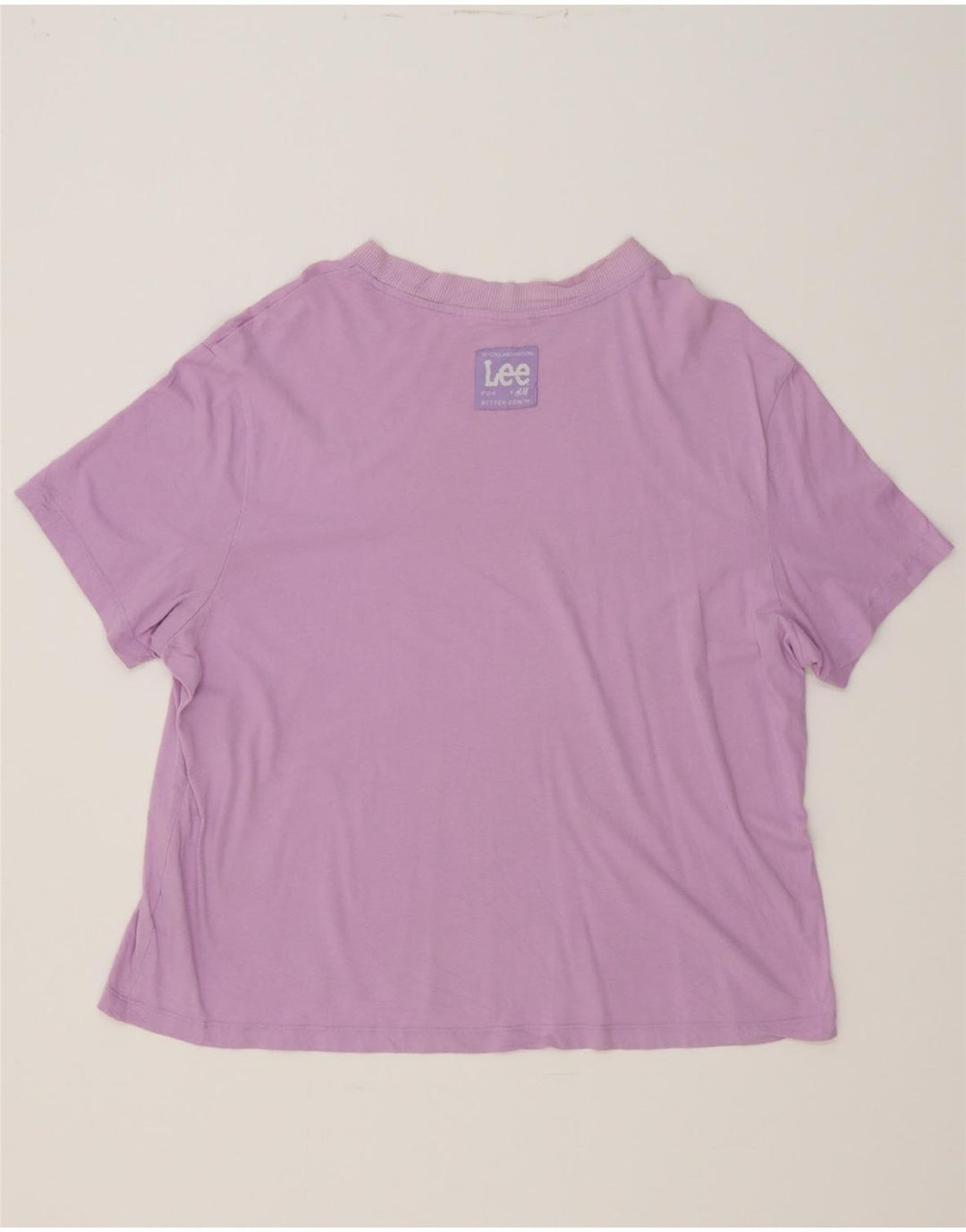 LEE Womens T-Shirt Top UK 18 XL Purple Cotton Vintage Lee and Second-Hand Lee from Messina Hembry 