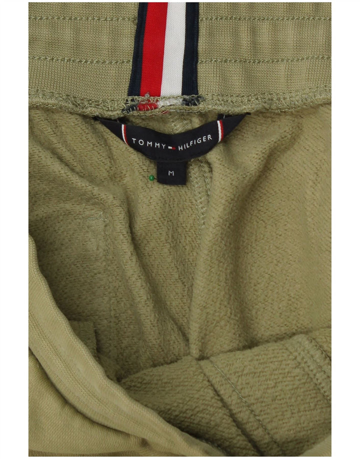 TOMMY HILFIGER Mens Graphic Tracksuit Trousers Joggers Medium  Green