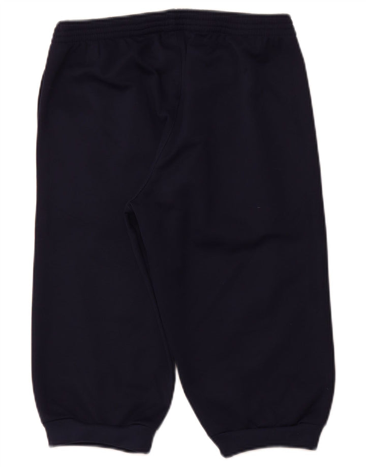 ERREA Womens Bermuda Sport Shorts UK 10 Small  Navy Blue Polyester