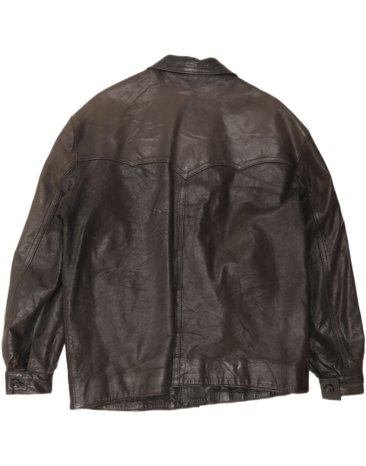 PACIFIC AIR FORCES Mens Leather Jacket UK 38 Medium Brown Leather Vintage Pacific Air Forces and Second-Hand Pacific Air Forces from Messina Hembry 