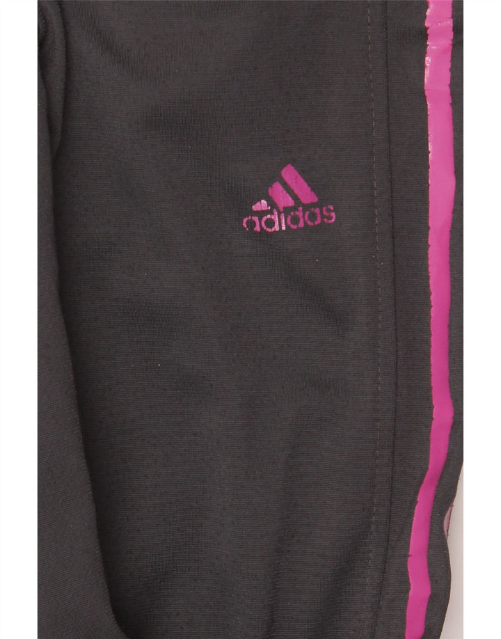 Adidas Womens Tracksuit Trousers Joggers UK 18 XL Grey Polyester