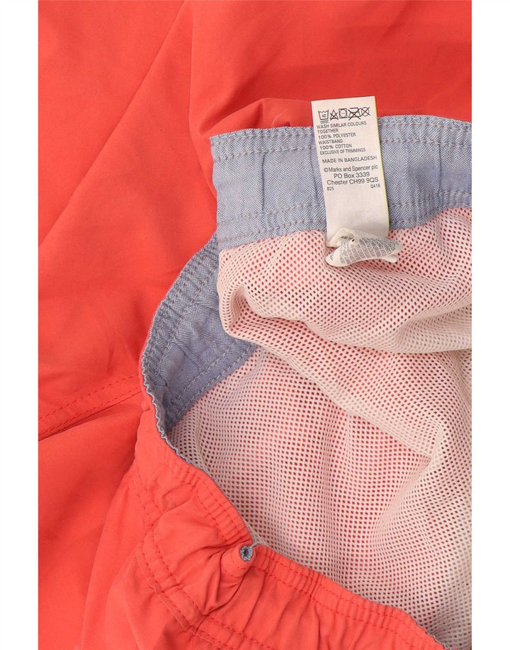 Marks & Spencer Mens Swimming Shorts 2XL Orange Cotton