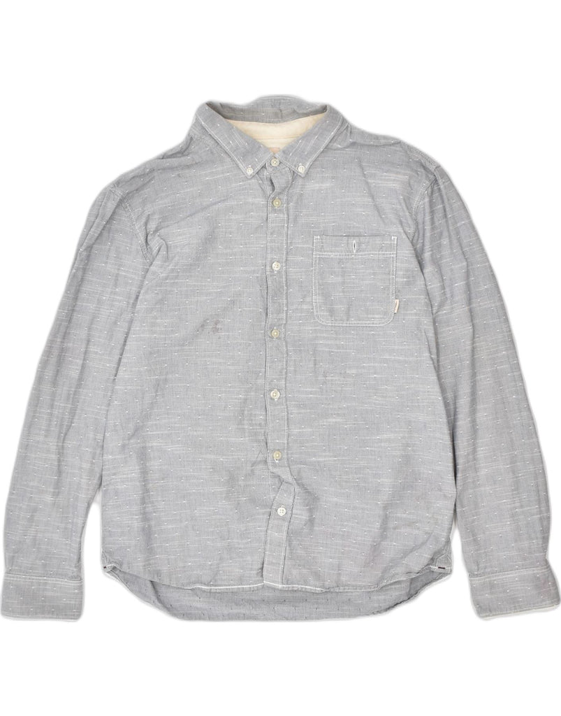 VANS Mens Shirt Large Grey Spotted Cotton | Vintage | Thrift | Second-Hand | Used Clothing | Messina Hembry 