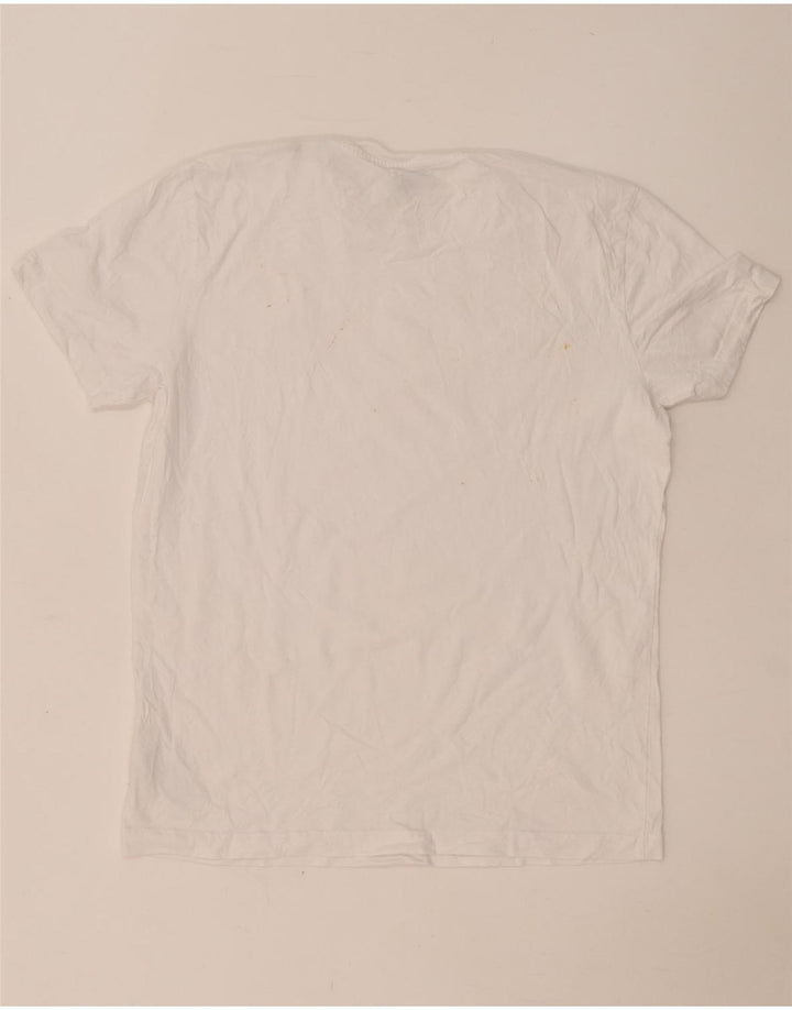 Diesel Mens T-Shirt Top Large White Cotton