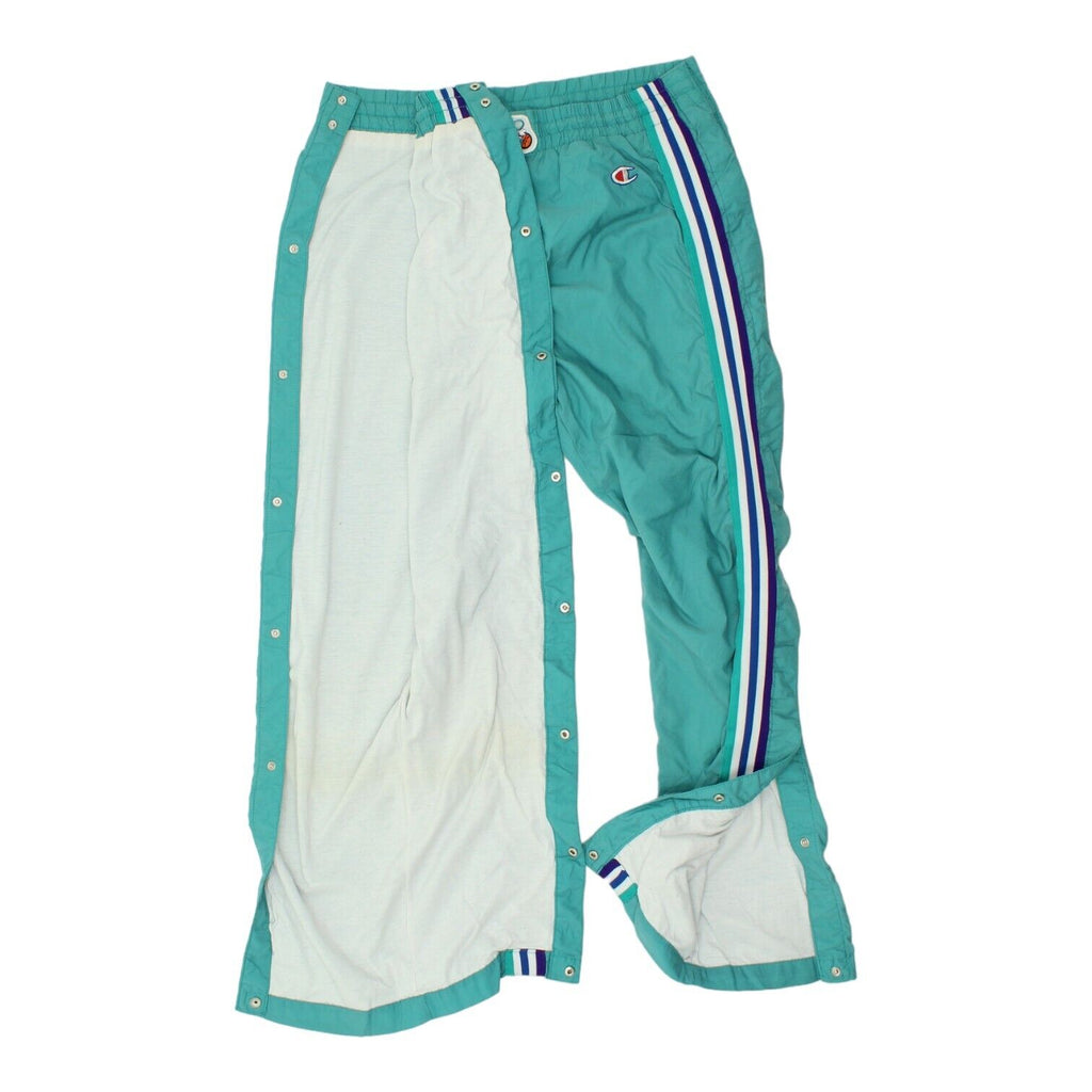 Charlotte Hornets Champion Mens Teal Tracksuit Bottoms | Vintage NBA Sportswear | Vintage Messina Hembry | Thrift | Second-Hand Messina Hembry | Used Clothing | Messina Hembry 