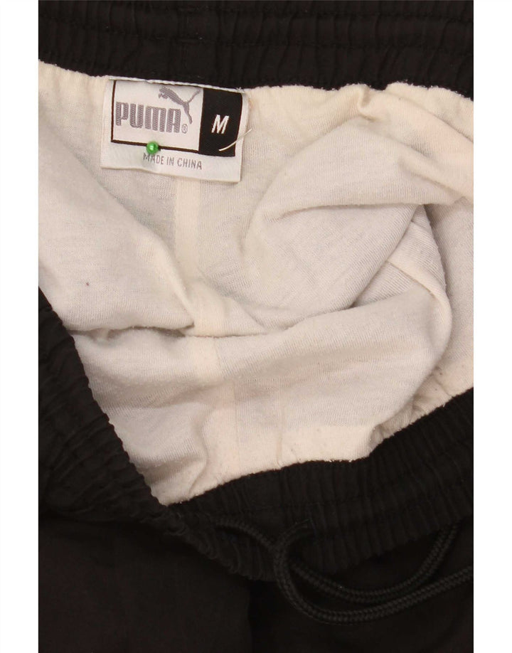 Puma Mens Graphic Tracksuit Trousers Medium  Black Polyester