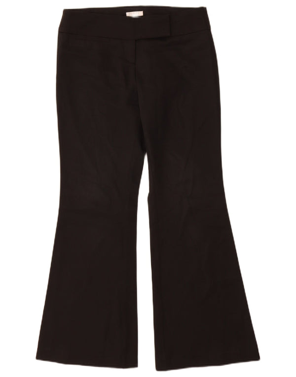 Topshop Womens Petite Flare Suit Trousers UK 8 Small W26 L29 Black