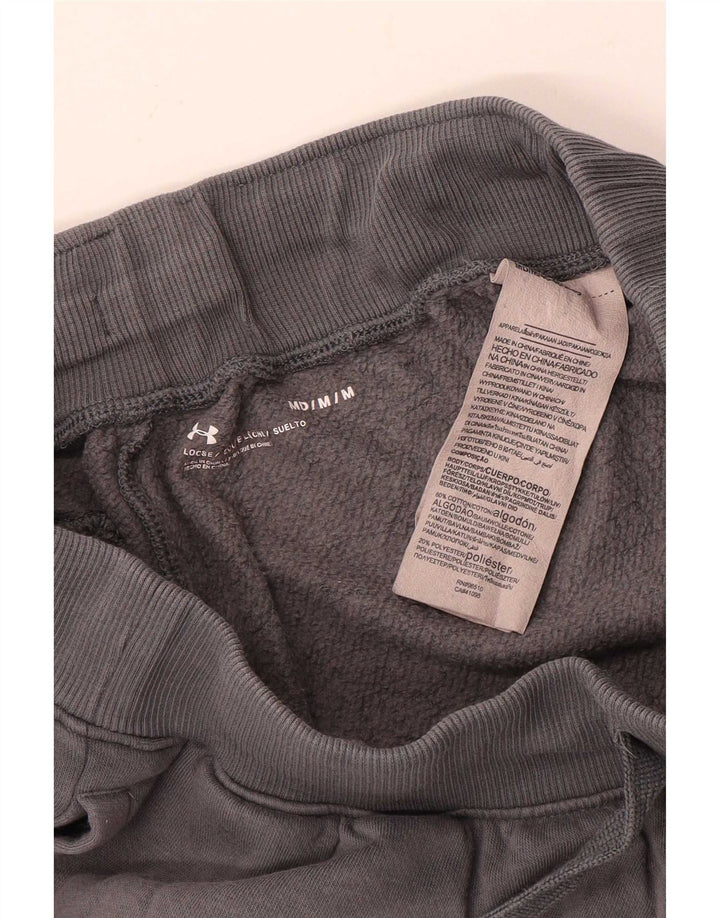 Under Armour Mens Loose Fit Sport Shorts Medium Grey Cotton