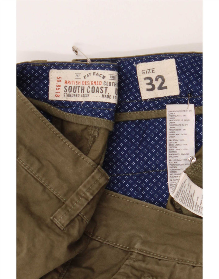 Fat Face Mens Chino Shorts Medium W32 Khaki Cotton