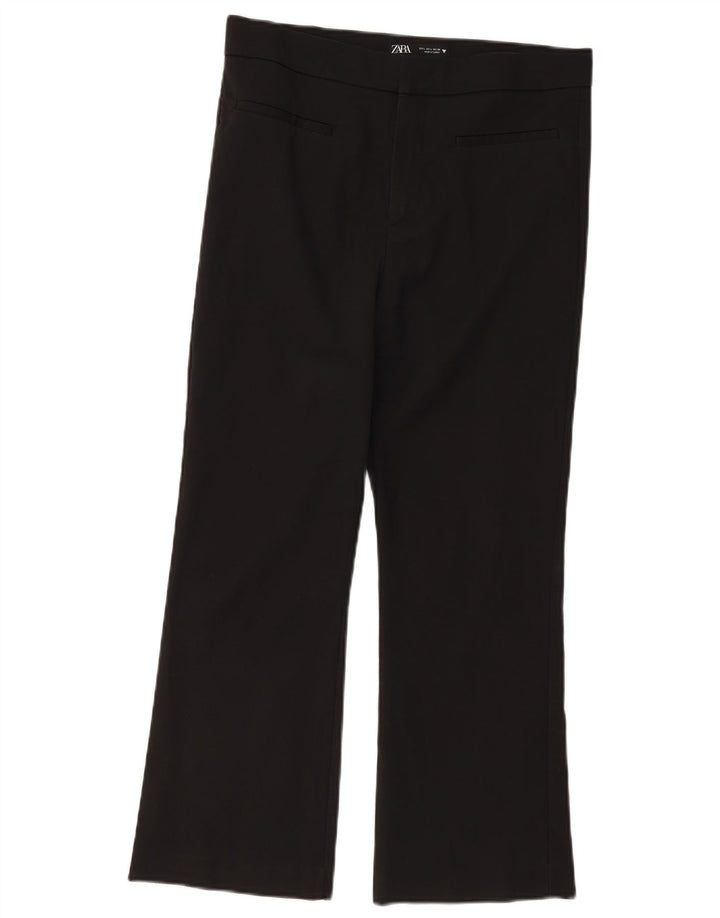 Zara Womens Bootcut Casual Trousers Large W30 L26 Black