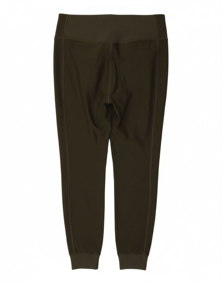 Nike Womens Dri Fit Leggings UK 14 Large Khaki Polyester