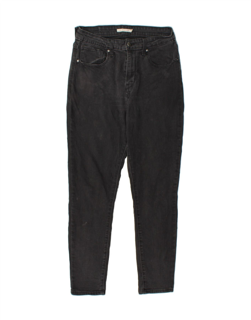 LEVI'S Womens 721 High Rise Skinny Jeans W30 L29 Black Cotton Vintage Levi's and Second-Hand Levi's from Messina Hembry 