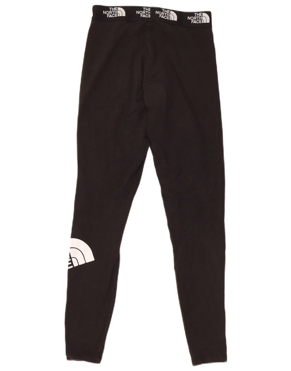 The North Face Womens Graphic Leggings UK 10 Small Black Cotton
