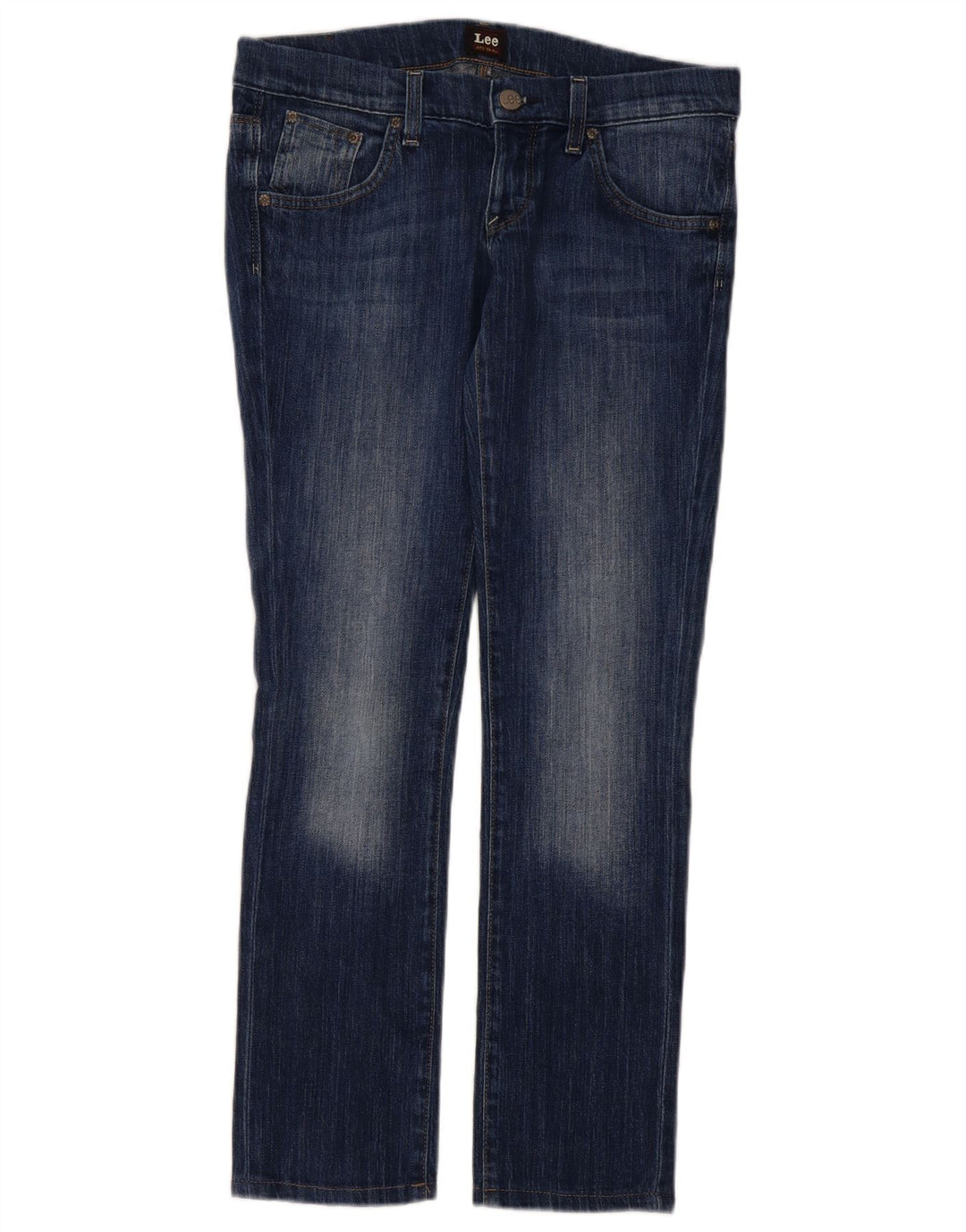 Lee Womens Lynn Narrow Slim Jeans W29 L29 Blue Cotton