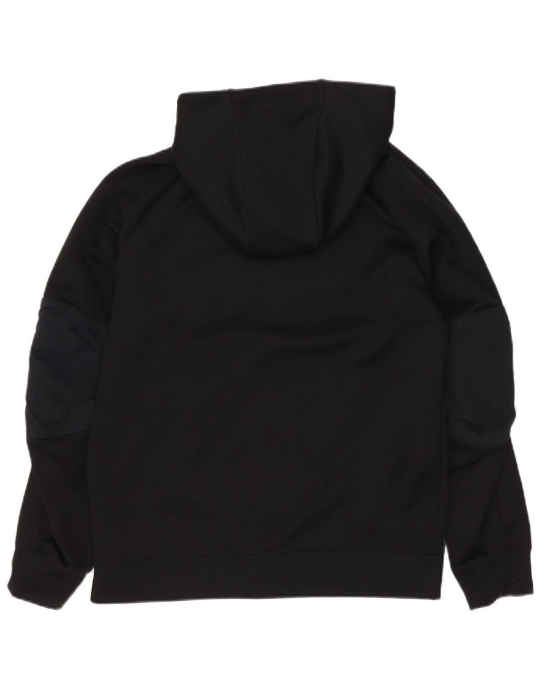 Nike Boys Zip Hoodie Sweater 10-11 Years Medium Black Polyester