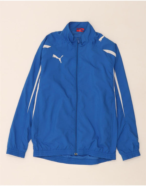 Puma Boys Tracksuit Top Jacket 13-14 Years  Blue Colourblock
