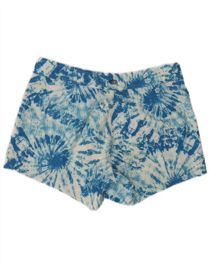 Animal Womens Swimming Shorts UK 10 Small  Blue Tie Dye Polyester