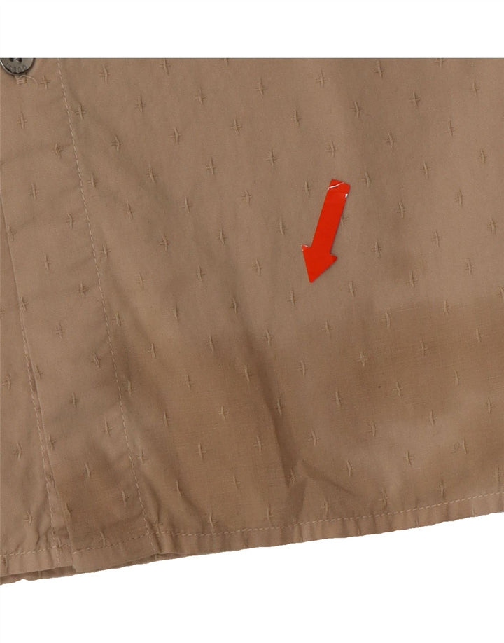 GUESS Mens Regular Fit Shirt Large Beige Spotted Vintage Guess and Second-Hand Guess from Messina Hembry 