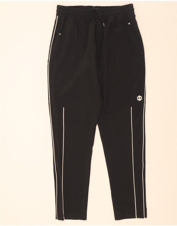 Under Armour Womens Tracksuit Trousers UK 14 Large Black Geometric