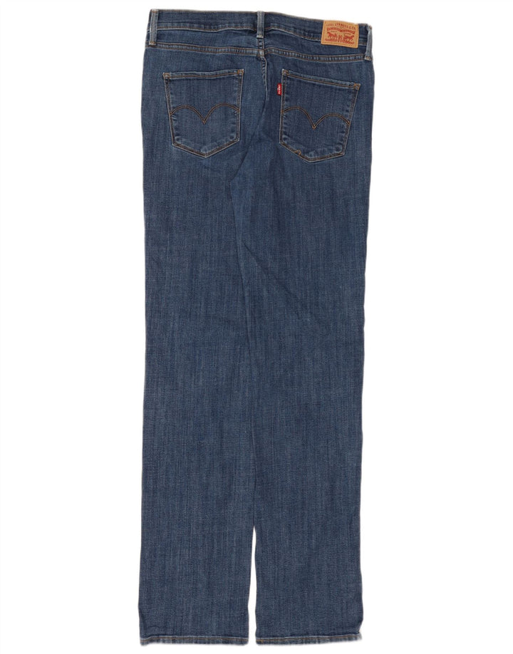 Levi's Womens 314 Shaping Straight Jeans W30 L32 Blue Cotton