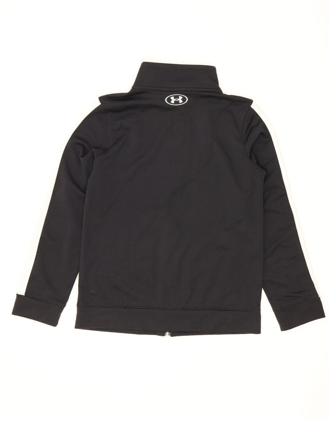 Under Armour Boys Tracksuit Top Jacket 9-10 Years Medium Black Colourblock