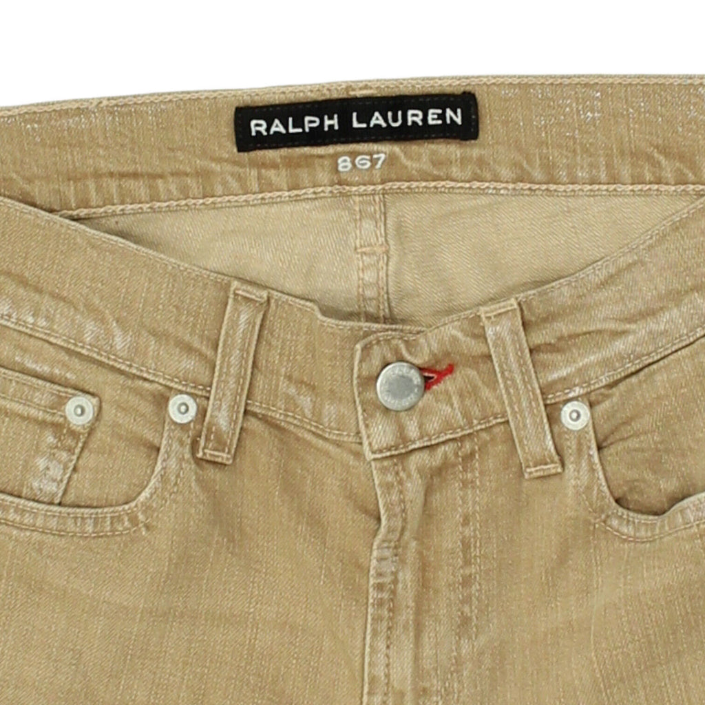 Ralph Lauren 867 Womens Beige Low Rise Flared Jeans | Vintage Designer  VTG | Vintage Messina Hembry | Thrift | Second-Hand Messina Hembry | Used Clothing | Messina Hembry 