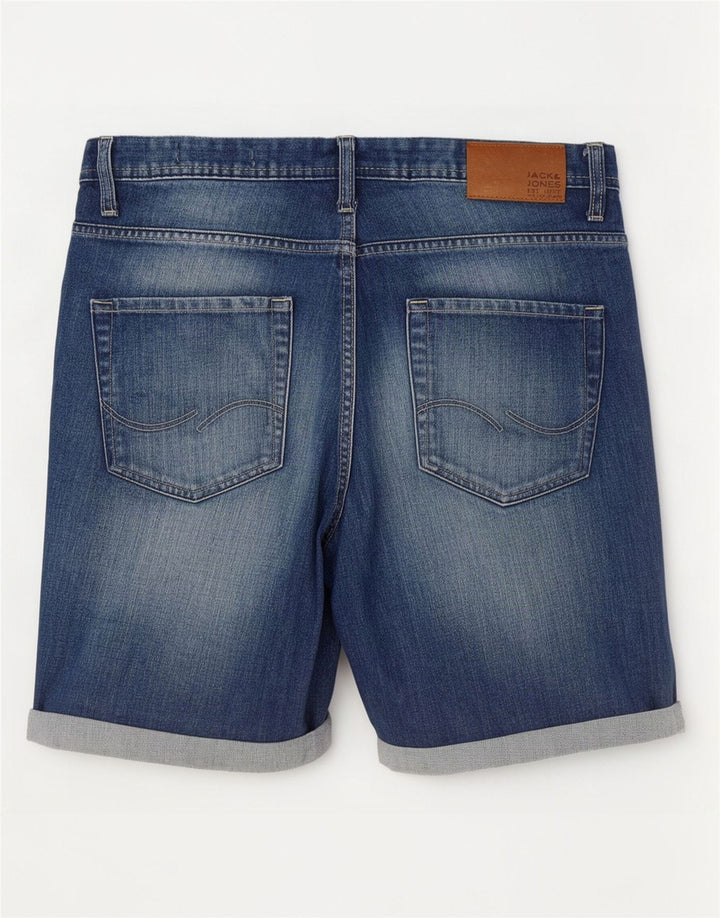 Jack & Jones Mens Denim Shorts W36 Large Blue Cotton