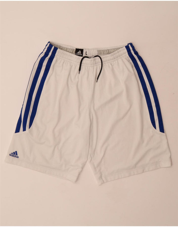 ADIDAS Womens Climalite Sport Shorts UK 18 XL White Cotton
