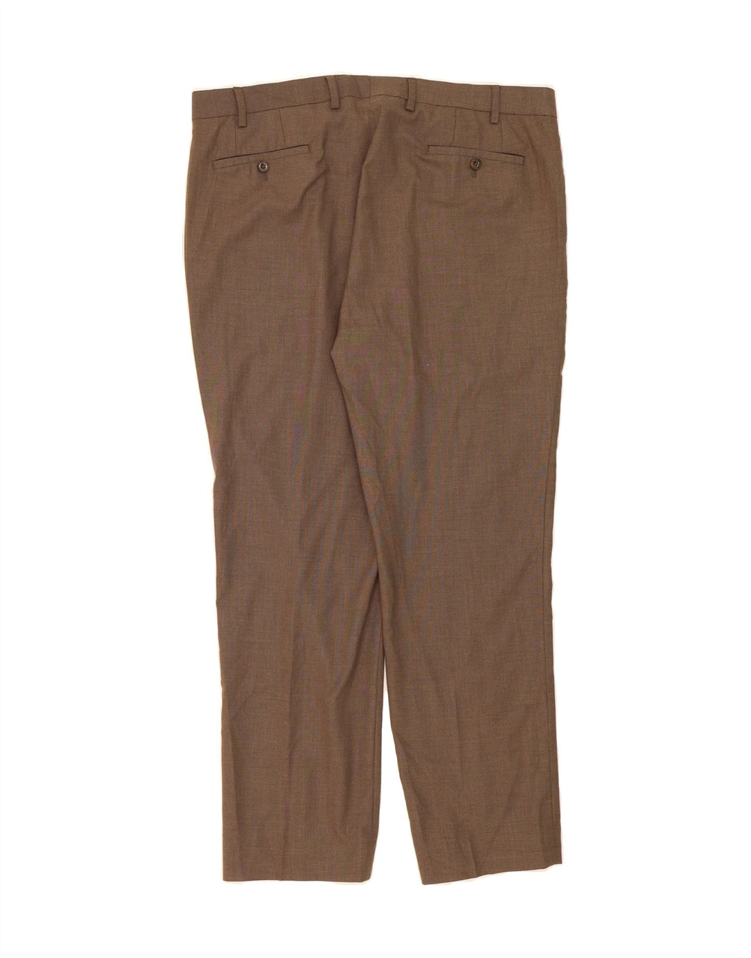 MICHAEL KORS Mens Straight Suit Trousers W38 L32 Brown Polyester Vintage Michael Kors and Second-Hand Michael Kors from Messina Hembry 