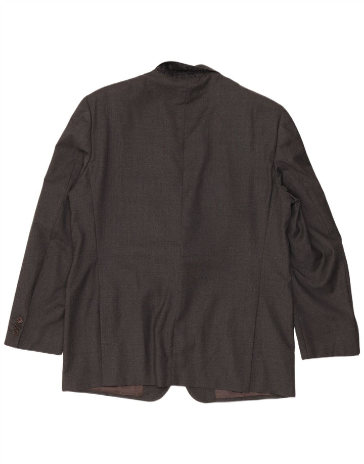 Tasmanian Mens 2 Button Blazer Jacket IT 52 XL Grey Wool