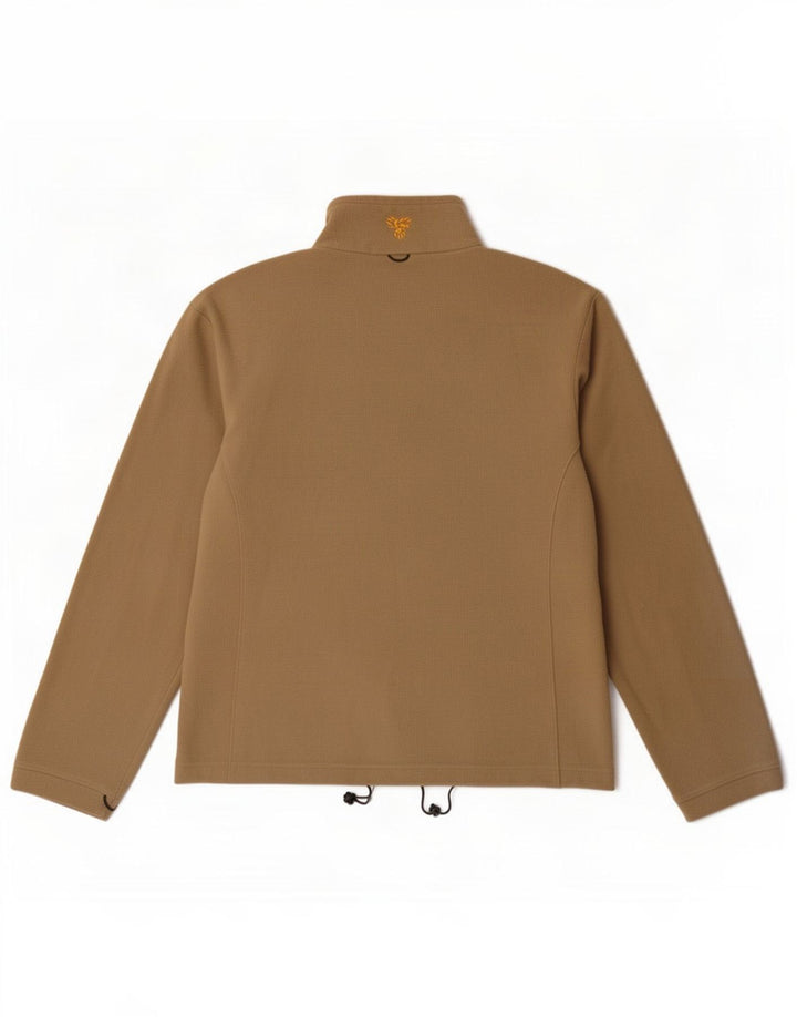 Jack Wolfskin Womens Fleece Jacket UK 12 Medium Khaki Polyester