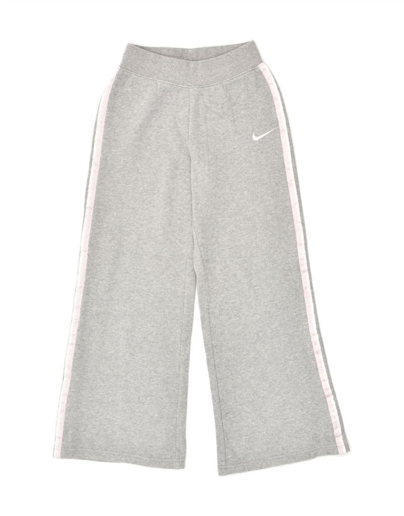 NIKE Girls Tracksuit Trousers 10-11 Years Medium Grey Cotton | Vintage Nike | Thrift | Second-Hand Nike | Used Clothing | Messina Hembry 