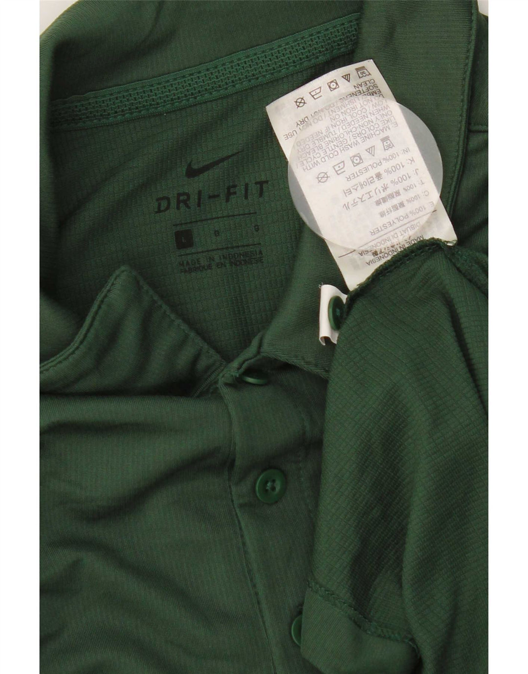 Nike Mens Green Bay Packers Polo Shirt Large Polyester