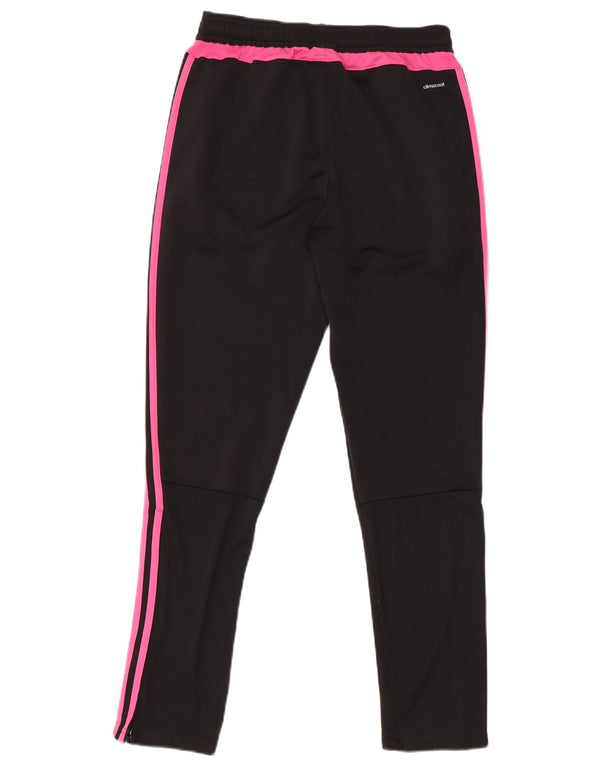 ADIDAS Girls Climacool Tracksuit Trousers 13-14 Years Black Polyester