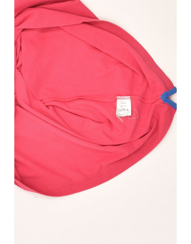 BERKELEY Mens Polo Shirt Large Pink Cotton | Vintage Berkeley | Thrift | Second-Hand Berkeley | Used Clothing | Messina Hembry 