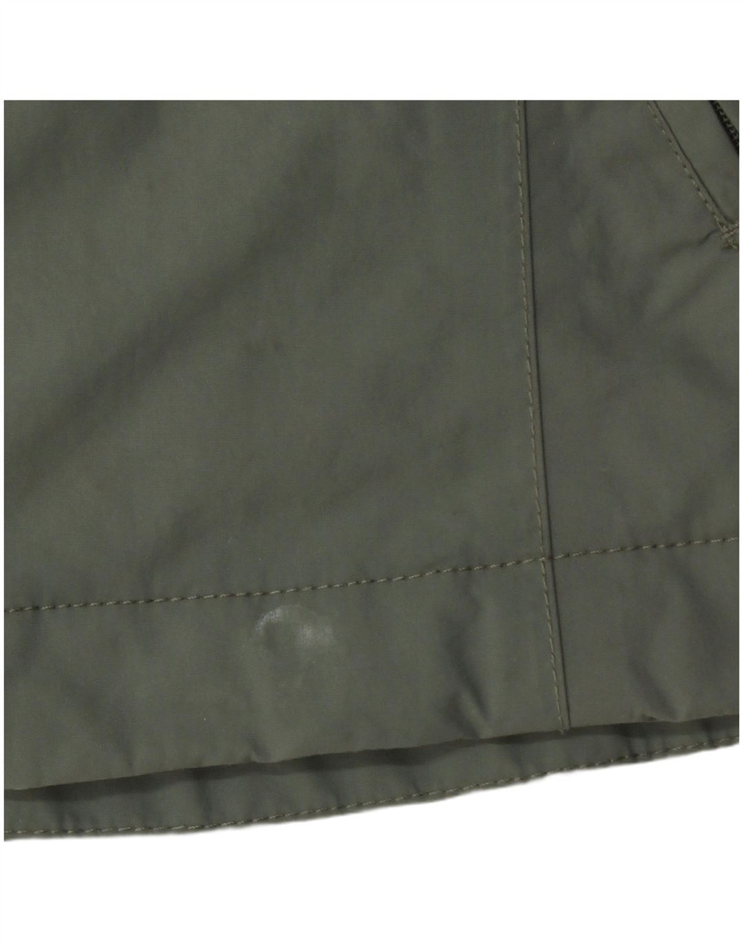 Napapijri Womens Rain Jacket UK 12 Medium Green Polyamide