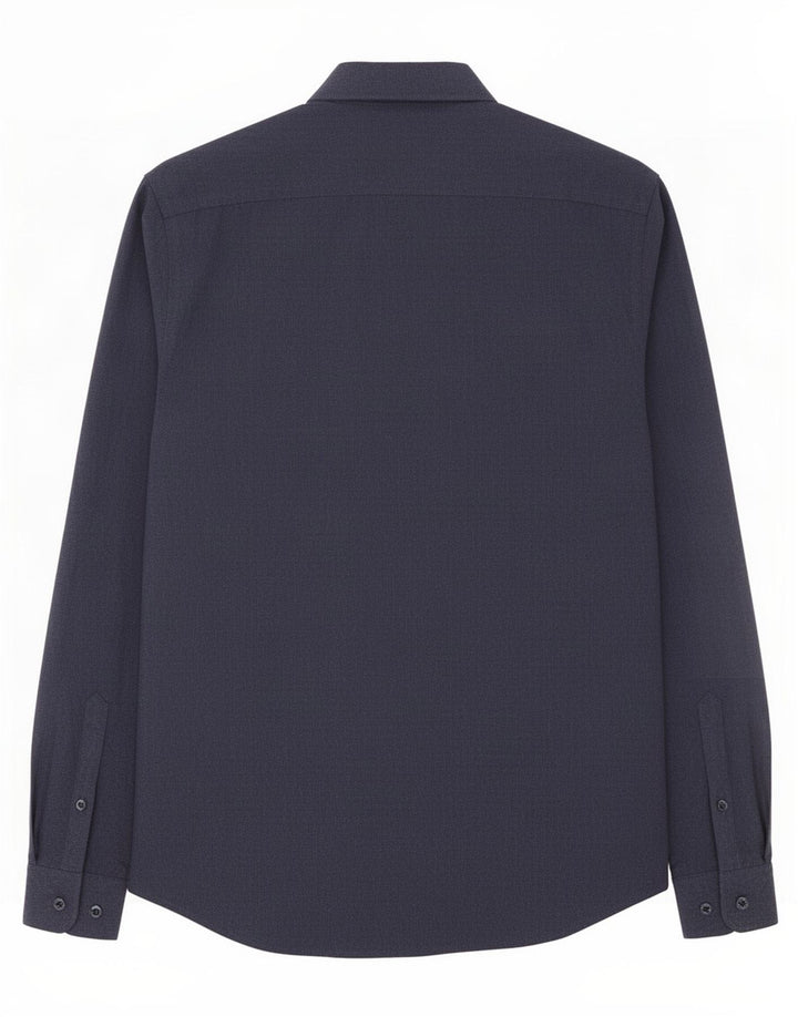 Reiss Mens Slim Fit Shirt Small Navy Blue Cotton