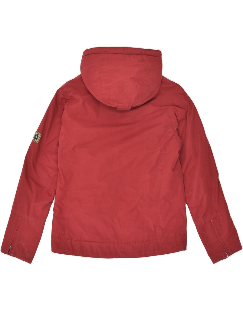 JACK WOLFSKIN Womens Hooded Windbreaker Jacket UK 10 Small Red Polyester | Vintage Jack Wolfskin | Thrift | Second-Hand Jack Wolfskin | Used Clothing | Messina Hembry 